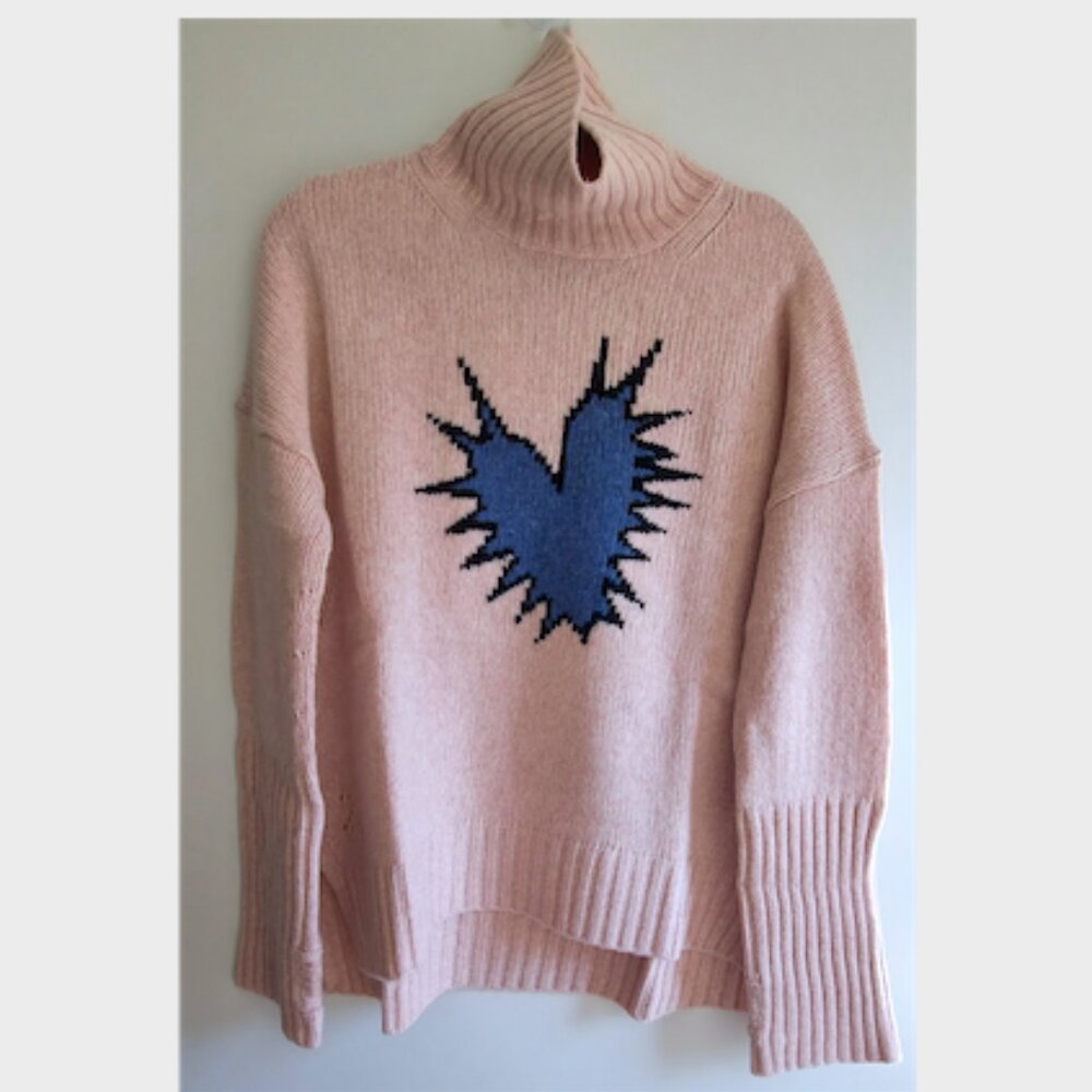 Zadig & Voltaire Alma Spiked Heart Sweater